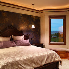 bedroom metallic wall (brown)