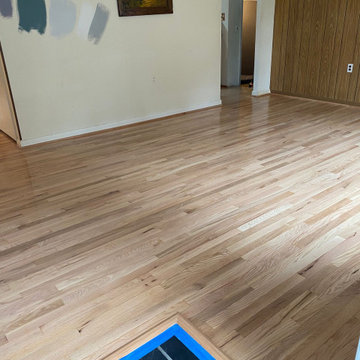 Beltsville Red Oak Hardwood Flooring Installation & Refinish Hardwood Bay Window