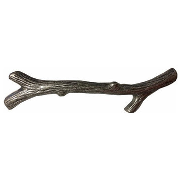 Large Twig Pull, Pewter