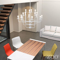 Zuo Goal Ceiling Lamp White - SKU: 50213 - Pendant Lighting