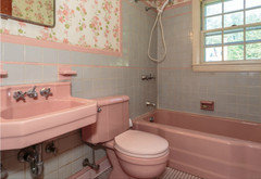 1950's Pink Bathroom Challenge