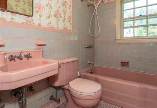 1950 S Pink Bathroom Challenge