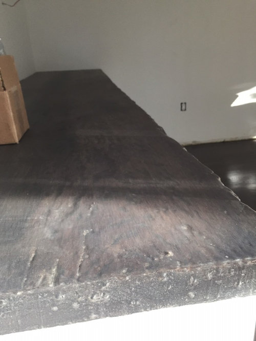 Cloudy Reclaimed Wood Countertops Please Help