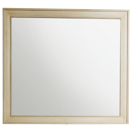 Bristol 44" Rectangular Mirror, Vintage Vanilla