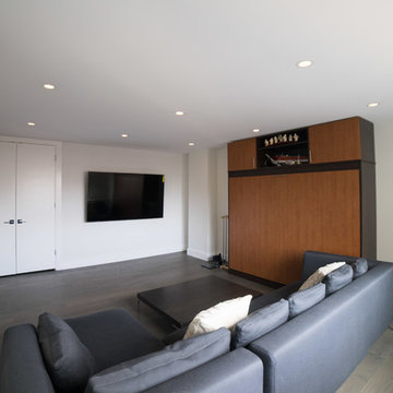 Encapsulation of popcorn ceiling and lighting upgrade in Roosevelt Island, NY