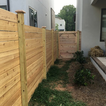 Horizontal Cedar Full-Privacy Fence