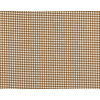 Small Neckroll Pillow Suede Brown Gingham Check and Toile