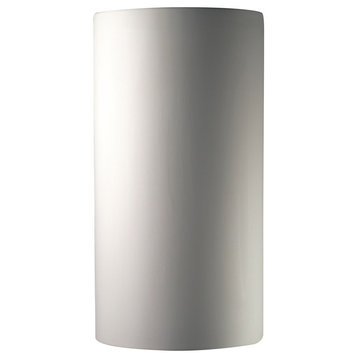 Ambiance Cylinder, Closed Top, Wall Sconce, Bisque