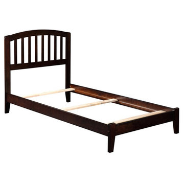 AFI Richmond Twin XL Solid Wood Panel Bed with USB Charging Station in Espresso