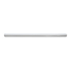 Stone Center Corp - White Thassos Marble Pencil Liner Trim Molding 5/8x12 Polished, 1 piece - Accent Trim And Border Tile