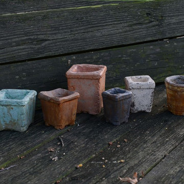 Elements - pots, planters, window boxes, chiminea