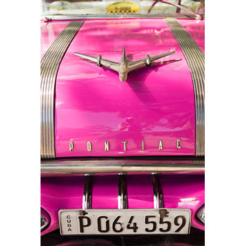Fine Art Photograph, Pink Car in Cuba I, Fine Art Paper Giclee