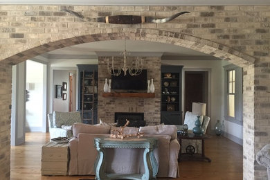 Living room - country living room idea in Jackson