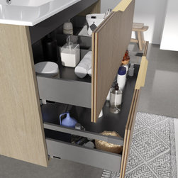 Mueble de Ba&ntilde;o &Aacute;valon: estructura y orden armonizados por su dise&ntilde;o - Bathroom Cabinets