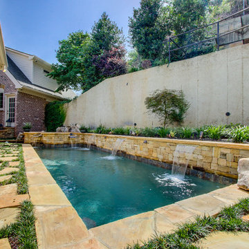 A unique pool design for a small space