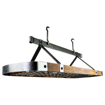Signature 45" Oval Ceiling Rack With Tigerwood