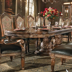 "Michael Amini" Classic Chestnut Dining Set, Villa Valencia Collection - Furniture
