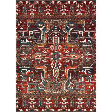 Oriental Weavers Sedona 9575A Red Orange Area Rug 3'10'' X  5' 5''