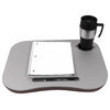 Gray Cushion Desk with Pen & Cup Holder