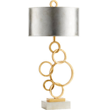 Cercles Table Lamp Silver, Gold