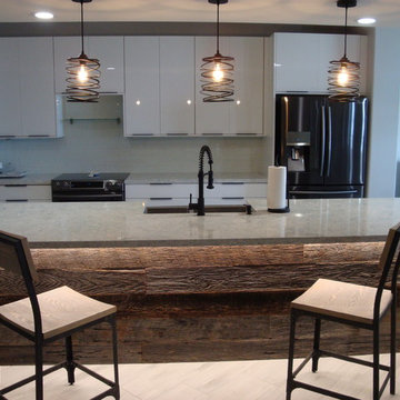 White Contemporary Kitchen