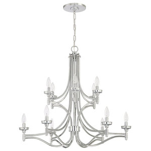 Jeremiah Lighting 41412 Sophia 12 Light Chandelier Transitional Jeremiah Lighting 41412 Sophia 12 Light
