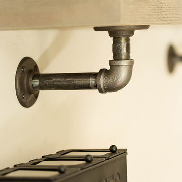 Industrial Gray Oak Shelves