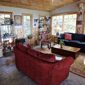 Sunroom with Cedar Woodwork