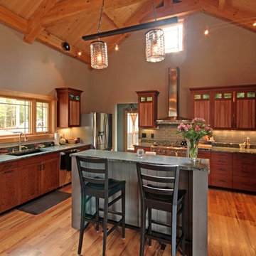 Timber Frame House Kitchen