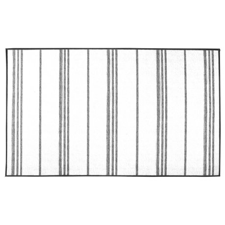 My Magic Carpet Stripe Gray and White Rug, 3'x5'