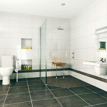 Roll in shower handicapped ADA shower