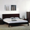 Etch Platform Bed in Wenge with Etched Lines on Faces, King