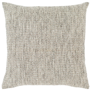 Heidi HDI-001 Pillow Cover, Gray/White, 20"x20", Pillow Cover Only