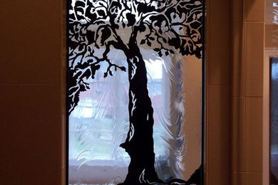 Inspiration for an eclectic bathroom remodel in Columbus