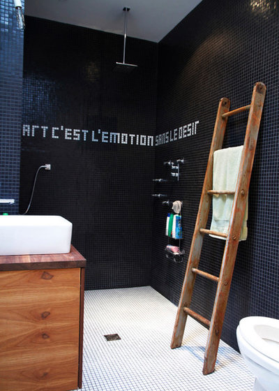 Industrial Bathroom by Esther Hershcovich