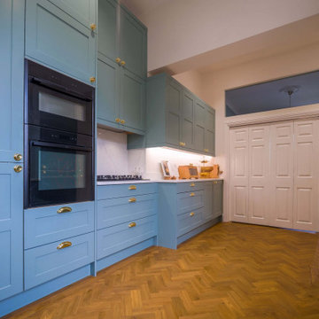 Blue Shaker Kitchen in Mickleover