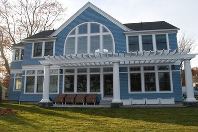 Design ideas for a transitional exterior in Portland Maine.