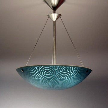 Blue Scaled Concentric Hemisphere