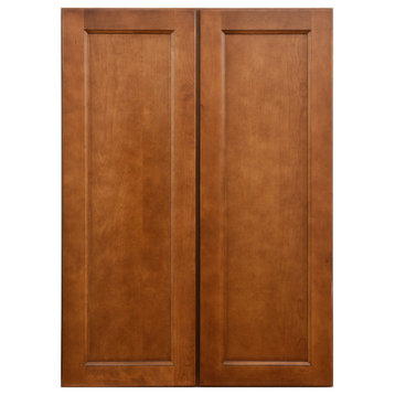 Sunny Wood ESW3042-A Ellisen 30" x 42" Double Door Wall Cabinet - Amber Spice