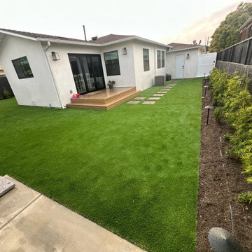 Outdoor Kitchen and Artificial Grass