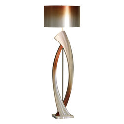 Swerve Floor Lamp in Brushed Aluminum - Floor Lamps