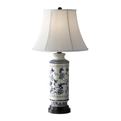 Feiss Canyon Creek Table Lamp in Blue and White Finish - Table Lamps