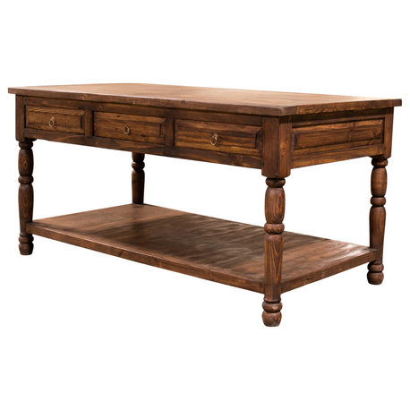 Tobago Reclaimed Wood Kitchen Island, 60x40x36