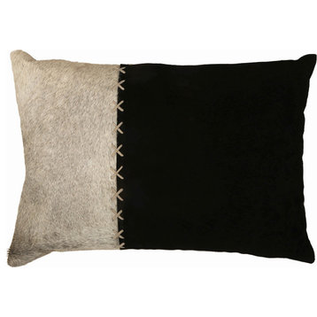 Renwil Natural Beige Barat Accent Pillow With Silver And Black Finish PWFL1192