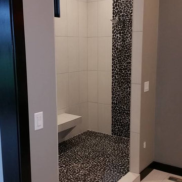 River Rock Walk In Shower