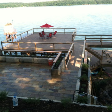 Lake Chickamauga Seawall, Dock & Stone Patio