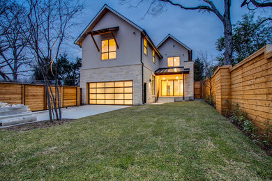Home design - contemporary home design idea in Dallas