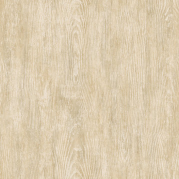 Priscilla Sand Faux Wood Wallpaper Wallpaper, Sample