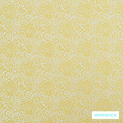 Warwick Hydrangea Lemon - Curtains