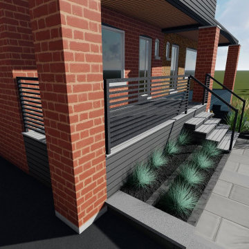 2022 Design Gallery -  3D Renderings for Frontyard and  Backyard Landscaping